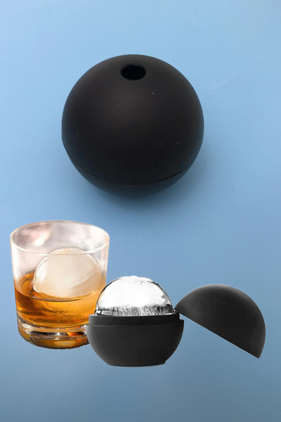 AfterTimes Slikon Yuvarlak Buz Kalıbı Buz Küpü Kalıp Topu Bar Bardak Dekorati...