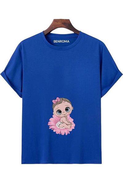 BENROMA Tricou de maternitate imprimat cu croiala larga
