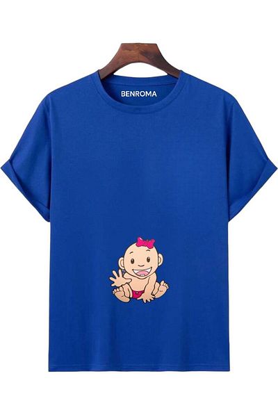 BENROMA Tricou de maternitate imprimat cu croiala larga