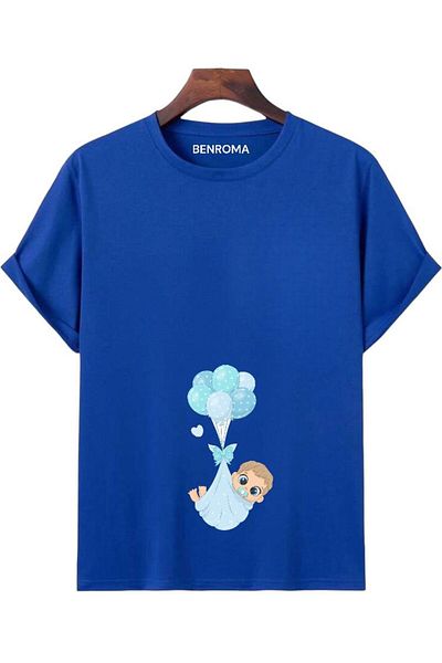 BENROMA Tricou de maternitate imprimat cu croiala larga