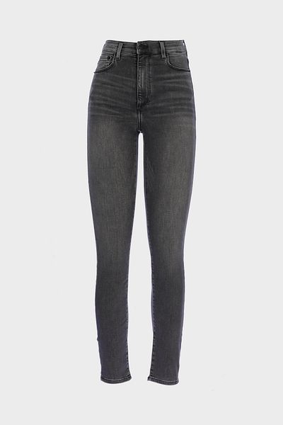 CROSS JEANS Judy Anthracite High Waist Patty Zippered Skinny Fit Jean Trousers C 4521-228