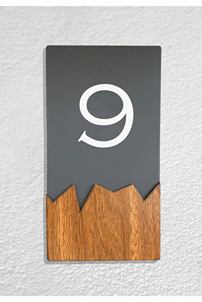 Dekokonsept Vertical Plexi Wood Detailed Uv Printed Apartment Apartment Hotel...