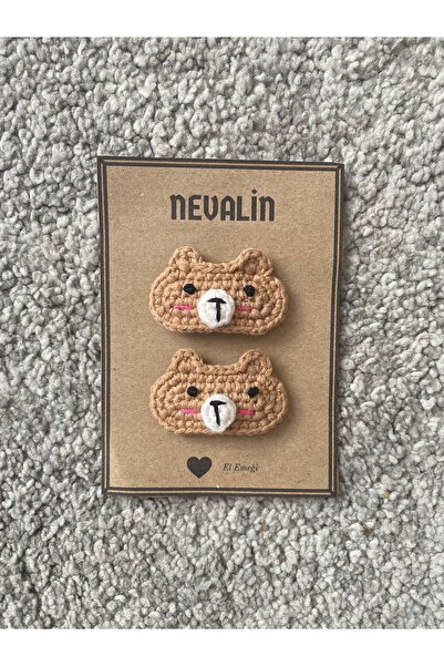 Nevdusha Design مشبك تثبيت محبوك يدويًا بتفاصيل كلب لطيف