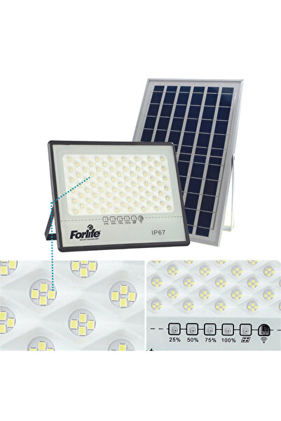 N&D Lighting Forlife 300 Watt Güneş Enerjili Solar Projektör