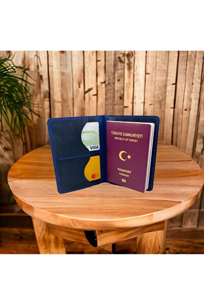 DeriDünyası حامل جواز سفر من الجلد الطبيعي