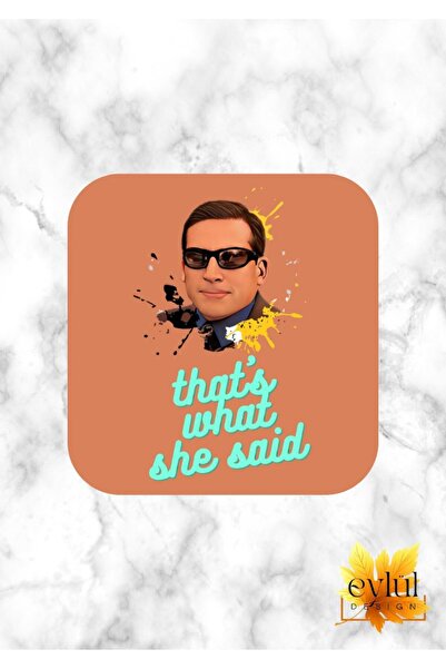 Eylül Design مكتب مايكل سكوت مطبوع تصميم مخصص مطبوع MDF قاعدة أكواب مربعة عالية الجودة