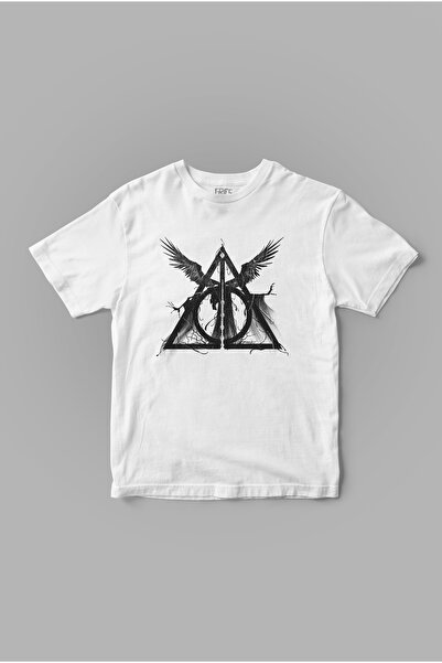 Gries Tricou cu imprimeu „Triunghiul Morții” Harry Potter