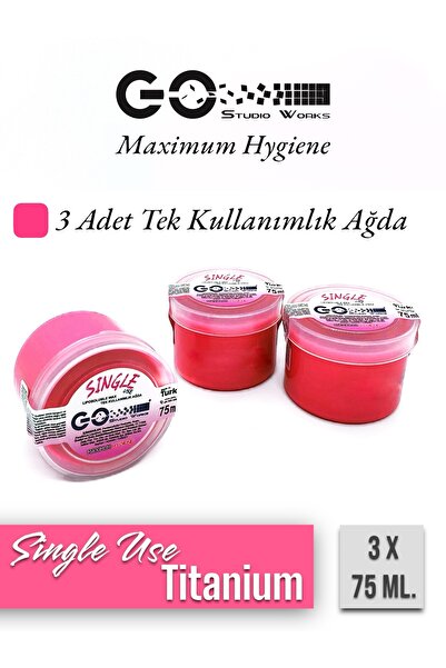 Go Studio Works Konserve Ağda Titanium Tek Kullanımlık (SINGLE USE) 3 ADET