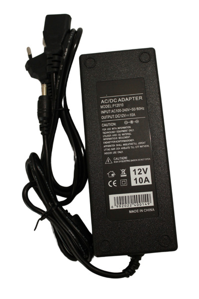 Hazar Led 12 Volt 10 Amper Plastik Kasa Masa Tipi Adaptör 12V 10A Laptop Tipi...