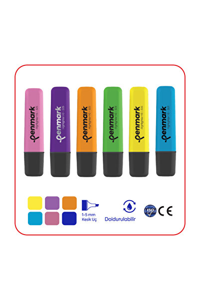 Dağtaş Kırtasiye Penmark Fosforlu Kalem Neon 6 Renk