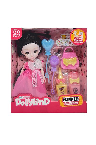 Gokidy Dollyland Minkie Aksesuarlı Bebek Seti