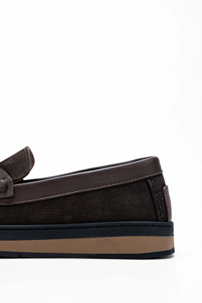 Tamer Tanca Чоловічі мокасини з натуральної шкіри коричневого кольору з нубуку