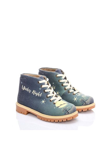Cotto Shoes Цветни ленени дамски ботуши