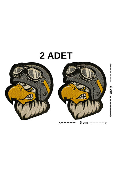 Megas Etiket معطف/رقعة منسوجة من النسر الطيار الملتصق بالحديد