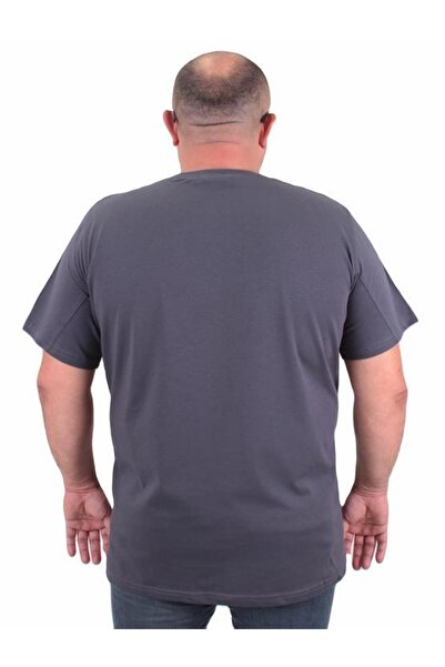 Starbattal Men's Large Size Crew Neck T-Shirt The Bronx 23174 FUME