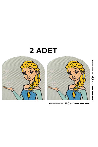 Megas Etiket Ütü ile Yapışan Karlar Ülkesi Elsa/Frozen Dokuma Arma/Yama