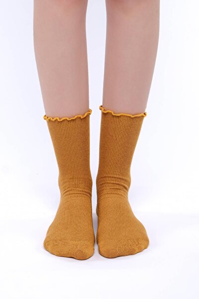 Mısırlı Șosete de damă Modal Single Mustard - M 71000 H