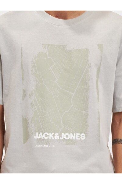 Jack & Jones Карта на града с обло деколте