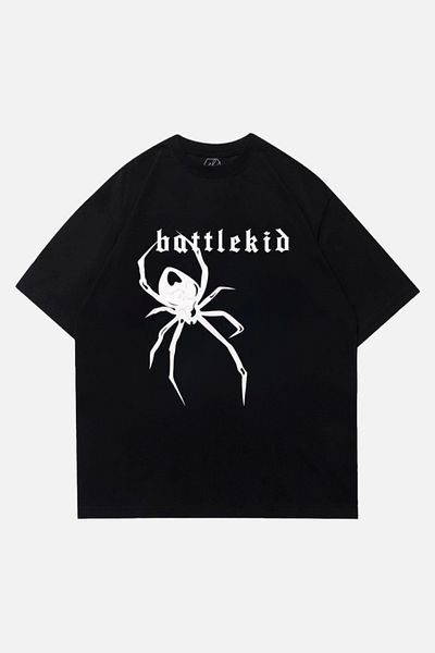 EFBUTİK Black Unisex Battlefid Spider T-Shirt