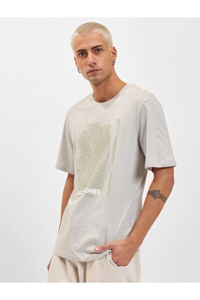 Jack & Jones Карта на града с обло деколте