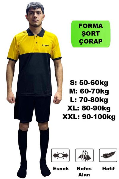 Liggo Collared Astroturf Football Jersey Jersey Shorts Socks Set Training Jersey