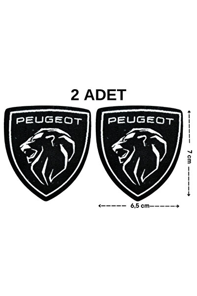 Megas Etiket Ütü ile yapışan "Peugeot" Logo Dokuma Arma/Yama