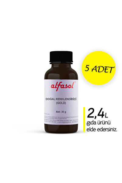Alfasol Doğal Renklendirici (GOLD SERİSİ) 5 x 25 GR