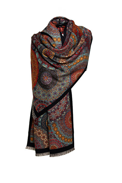 MAWLANA CASHMERE & SILK ŞAL JACQUARD MODAL CASHMERE