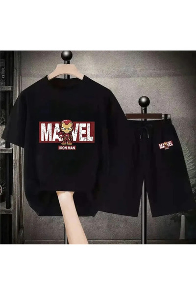 Amazon Ev SET TRICOU ȘI PANTALONI SCURTĂ CU IMPRIMEU MARVEL