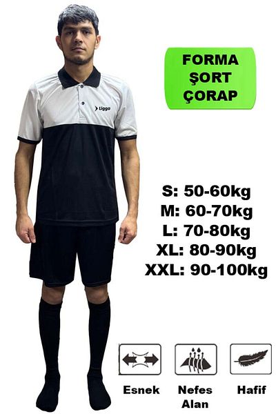 Liggo Collared Astroturf Football Jersey Jersey Shorts Socks Set Training Jersey