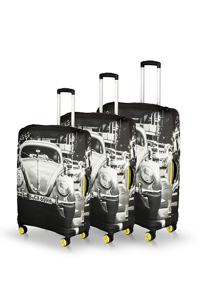 hızlıvaliz My Leather Goods Husă pentru valiză Protector pentru valiză SET DE 3 (ALB-CAR)