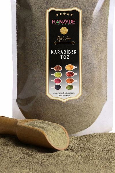 Hanzade Bitkisel Black Pepper Powder 50 Gr Ground Fresh Shoot