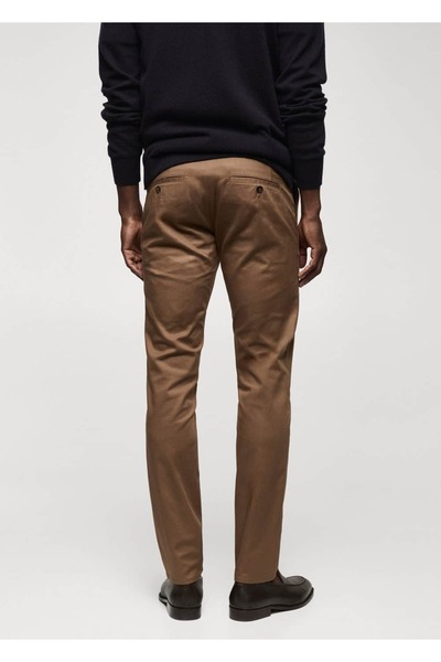 MANGO Man Pamuklu Skinny Chino Pantolon