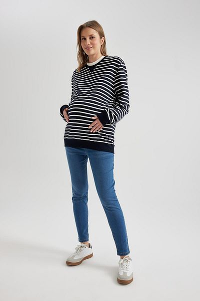 DeFacto Těhotenské kalhoty Skinny Fit Extra Narrow Fit s pravidelným pasem Extra úzké nohavice V5739Az23Au