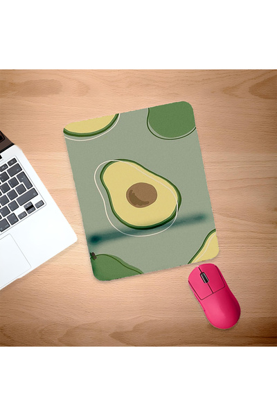 UcuruStore Ορθογώνια βάση ποντικιού αβοκάντο με στήριγμα καρπού