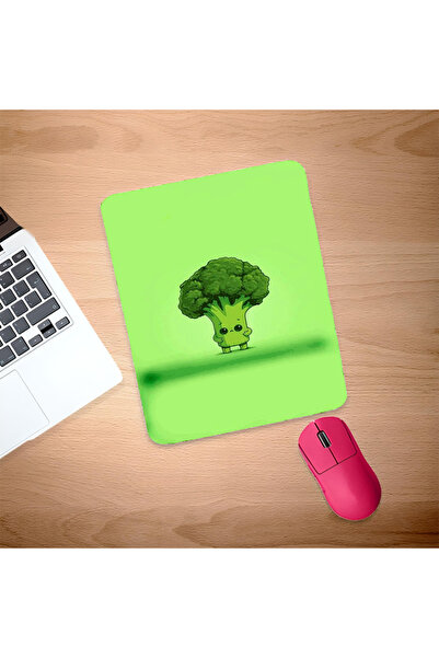 UcuruStore Cute Broccoli Mouse Pad dreptunghiular cu suport pentru întregul î...