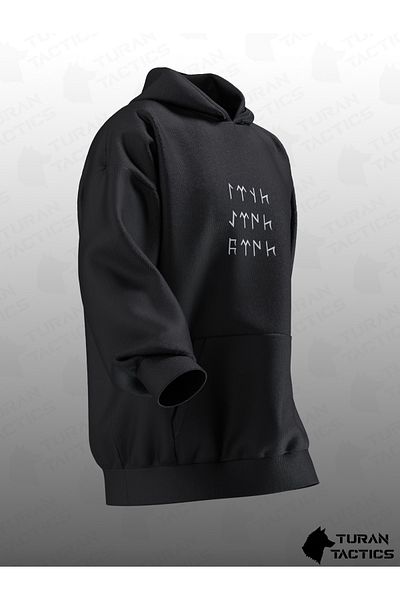 TURAN TACTICS HOODIE OVERSIZE IMPRIMAT BAĞATIR (UNISEX)