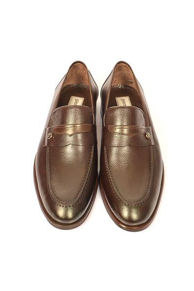 Pierre Cardin Καφέ ανδρικά παπούτσια από γνήσιο δέρμα PC 103177
