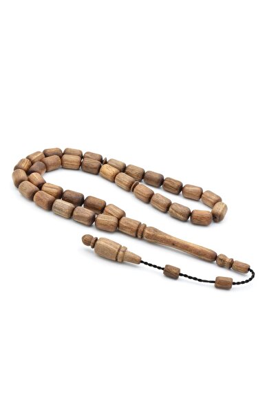 Murty99 Mărime mare, tăiată cu capsule, mărgele de rugăciune din lemn de nuc ...