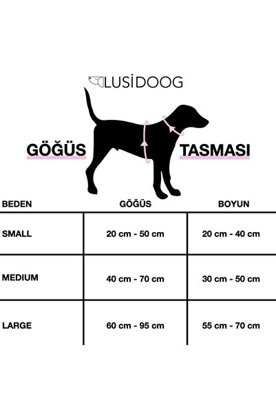 Lusi Doog Köpek Tasma Seti Köpek Göğüs Tasması Köpek Boyun Tasması Köpek Gezdirme Kayışı