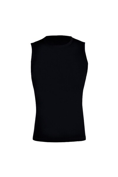 marufshop Ανδρικό μπλουζάκι με μανίκια Crew Neck Slimfit Lycra μαύρο