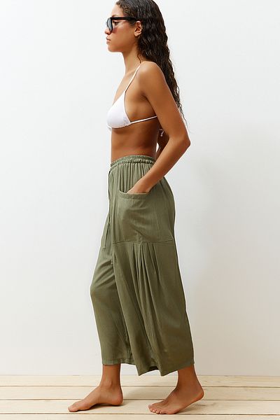 Trendyol Collection Khakifarbene Webhose TBESS24PL00007