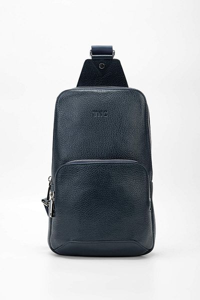 Tamer Tanca Men's Genuine Leather Navy Blue Body Bag