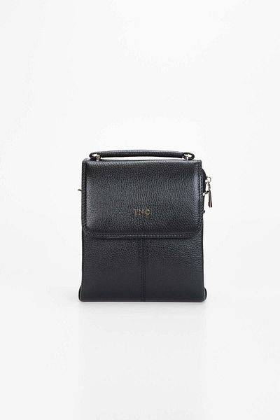 Tamer Tanca Genuine Leather Black Men's Handbag