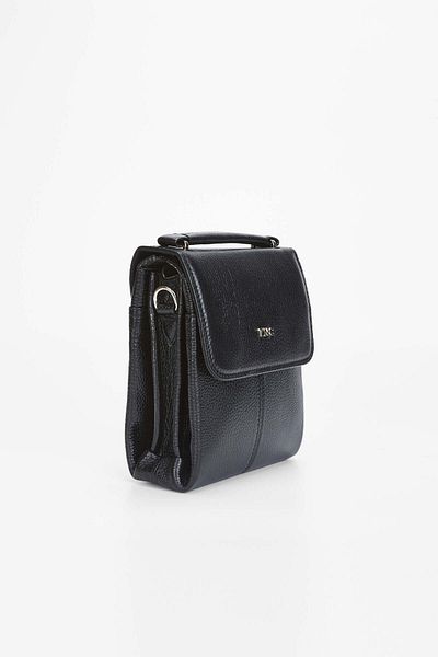 Tamer Tanca Genuine Leather Black Men's Handbag