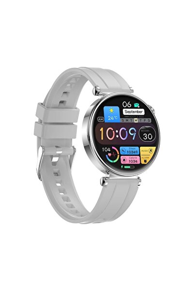 Şıktek Gt4 Mini Smart Watch Kadın Akıllı Saati Full Donanım-3 Kordon Şık Akıl...