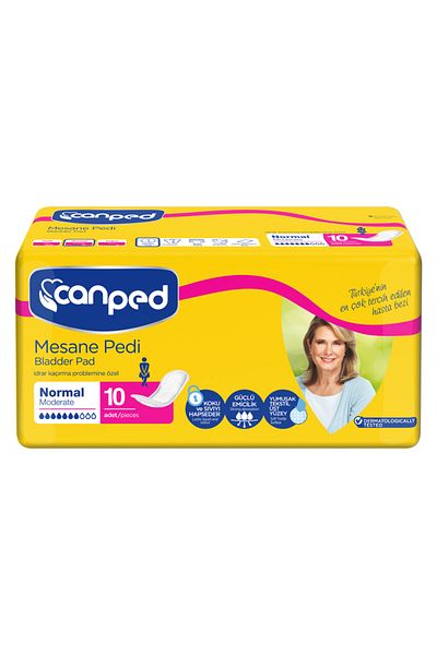 Canped Maternity Pad Normal/Medium (M-Medium) Size 1 Pack 10 Pieces