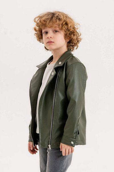 Gold Class Kidswear Кожено яке за момче с цип