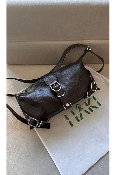 Boutiquehaki Geantă suspendată Bianca (sac de praf kaki)