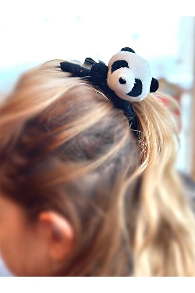 QUEEN AKSESUAR Drăguț uriaș mare 3d dimensional jucărie pluș panda mare pompon cataramă femei copii